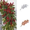 10PCS Foam Christmas Red Fruit Light Weight DIY Christmas Berries Wreath Accessories Christmas Tree Decoration Christmas Tree