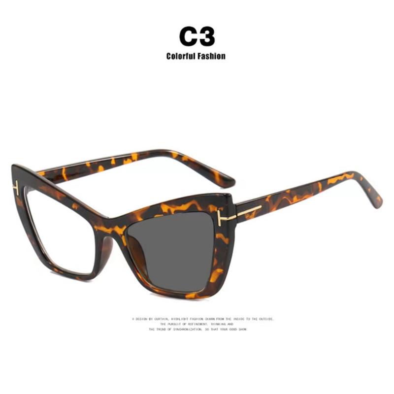 New Brand Design Fashion Cat Eye Leopard Glasses Women Frame Photochromic Anti Blue Light Computer Reading Eyeglass Degrees 0~+6