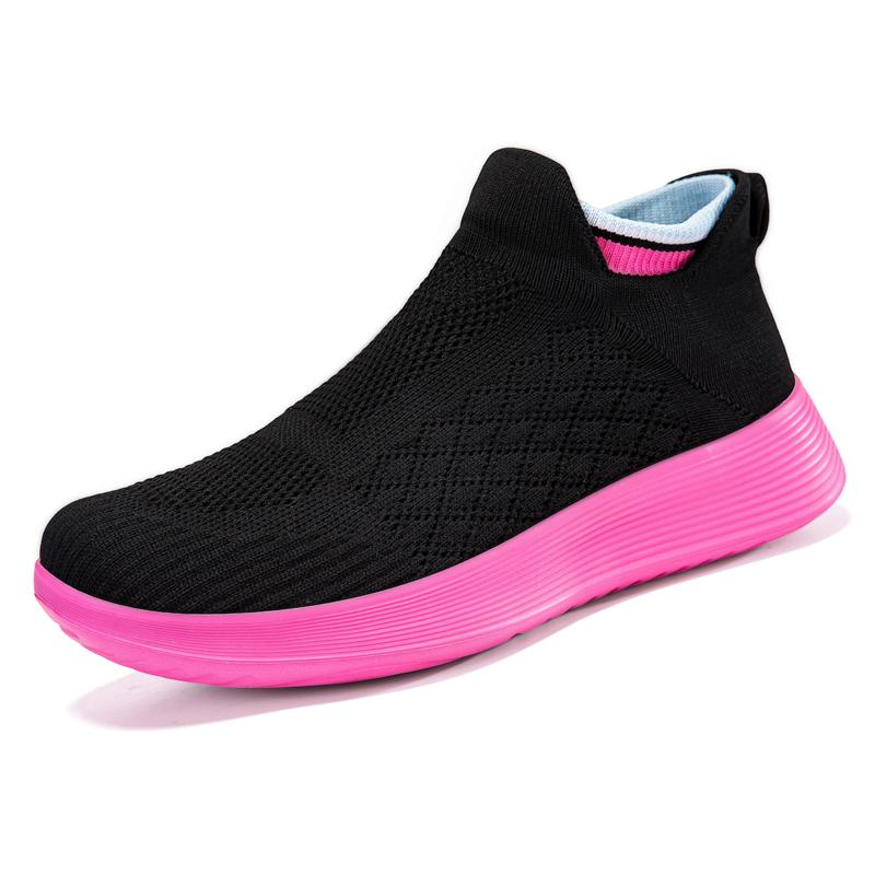 Fashion Men Mesh Casual Sports Shoes Breathable Slip-on Sneakers Lightweight Running Shoes for Walking Jogging Fitness Exercise Women