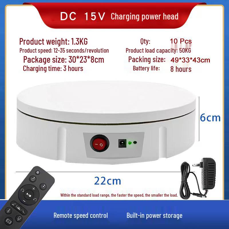High-Capacity Electric Rotating Display Stand for Photography and Video