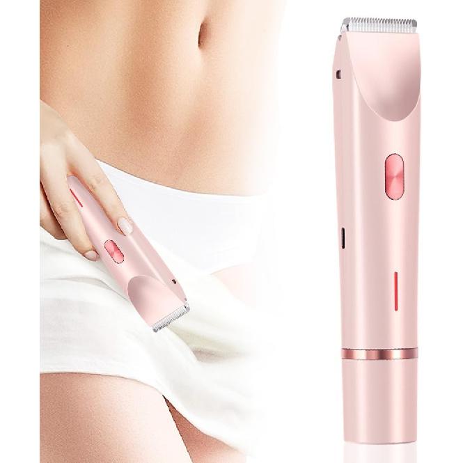 2025 New 2-in-1Women's Body Shaver, Head Bikini Trimmer Rechargeable Eletctric Shaver for Women, IPX7 Waterproof Wet and Dry Hair Trimmer for Facial