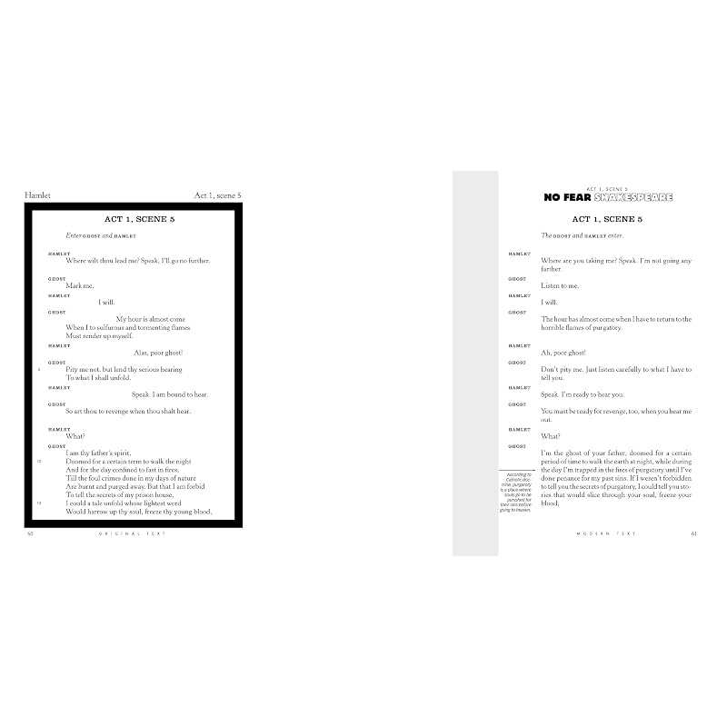 Hamlet: No Fear Shakespeare SidebySide Plain English