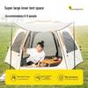 Instant Set-Up Hexagonal Tent: Multi-Person, Mosquito-Proof, Sun-Protected, Folding for Camping & Picnics.