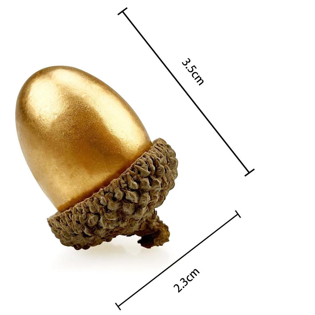 20/50pcs Artificial Golden Acorns,Exquisite Floral Decoration,  Kitchen Decor,Festive Christmas &Four Seasons Tabletop Ornaments