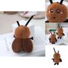 Cartoon Creative Cockroach Plush Keychain With Pp Cotton Fill For Novelty Bag Decor