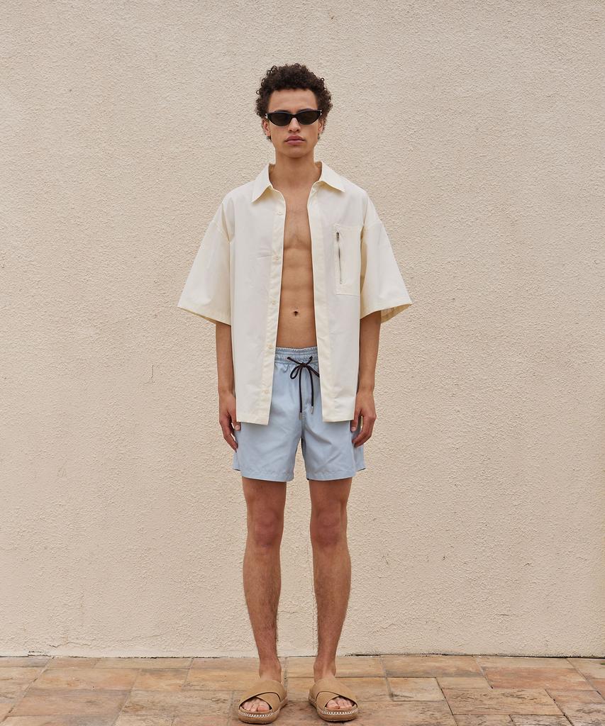 PADO SEOUL Oversized Short Sleeve Shirt Ivory
