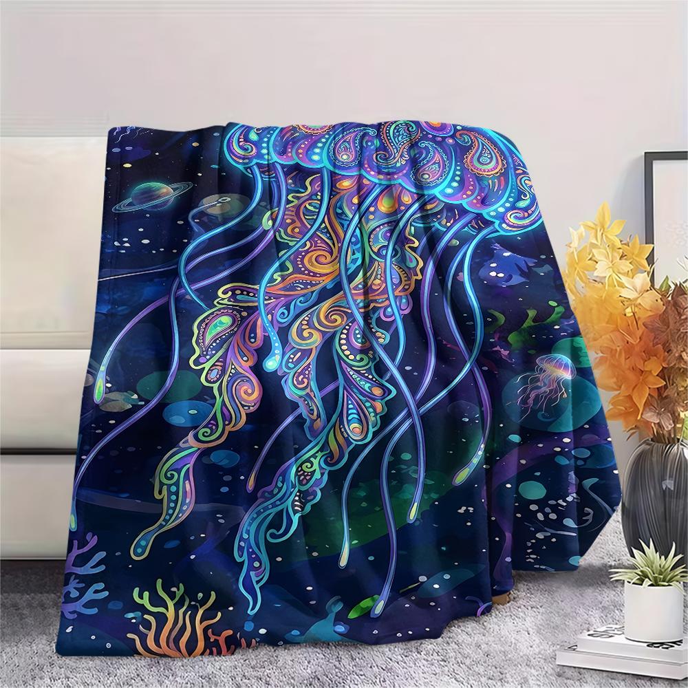 Colorful Line Animals Print Flannel Blanket,High quality Comfortable for All Seasons,Home Decor,Warmth and Comfort,Perfect for Christmas Gifts