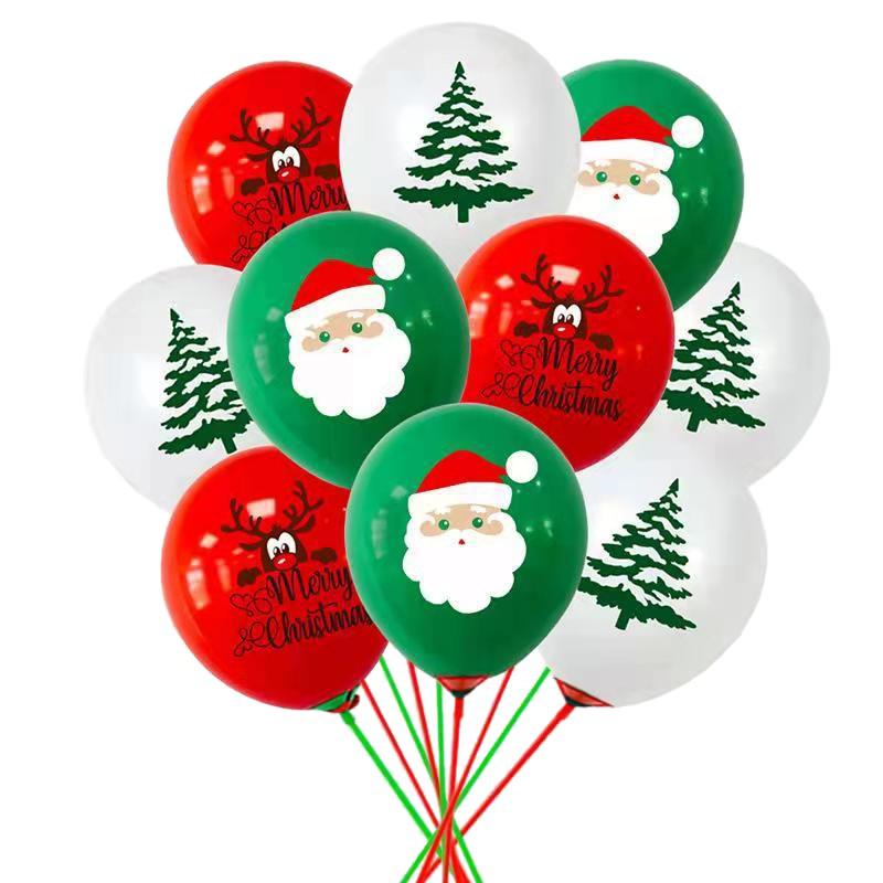 Thickened Christmas Snowman & Reindeer Balloon Set for Kindergarten Party Decorations