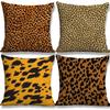 Leopardenflecken Kissenbezüge Heimdekoration Kissen Wohnzimmer Sofa Schlafzimmer Kopfstütze Nordischer Stil Hochwertiger Quadratischer Kissenbezug