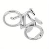Corkscrew Metal Keychain,Stainless Steel Bike Shape Bottle Opener,Creative and Funny for Beer,Wine,Juice Opening,Kitchen Gadgets