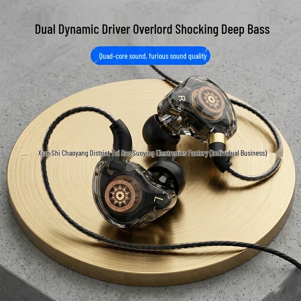 Type-C Deep Bass Gaming Earbuds, 3.5mm Wired, Compatible with Apple & Android Devices