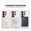 QGeeM For Samsung S24/S25 Plus Ultra phone case magnetic transparent anti drop Samsung S23FE/S24FE A15 A16 A17 A26 protective case for men and wome