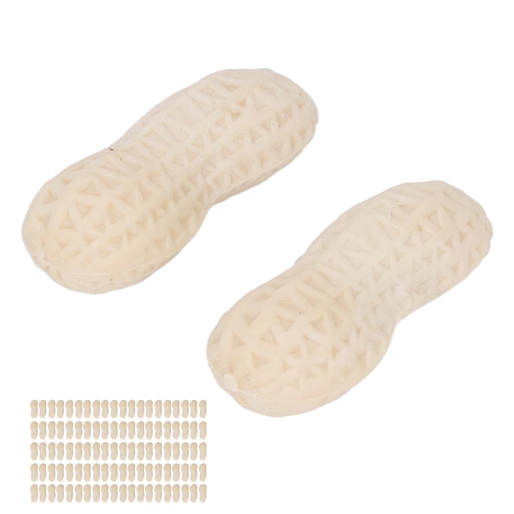 100pcs Peanut Eraser for Student Cute Peanut Look Safe Harmless Portable PTR Cartoon Pencil Erasers Cute Erasers for