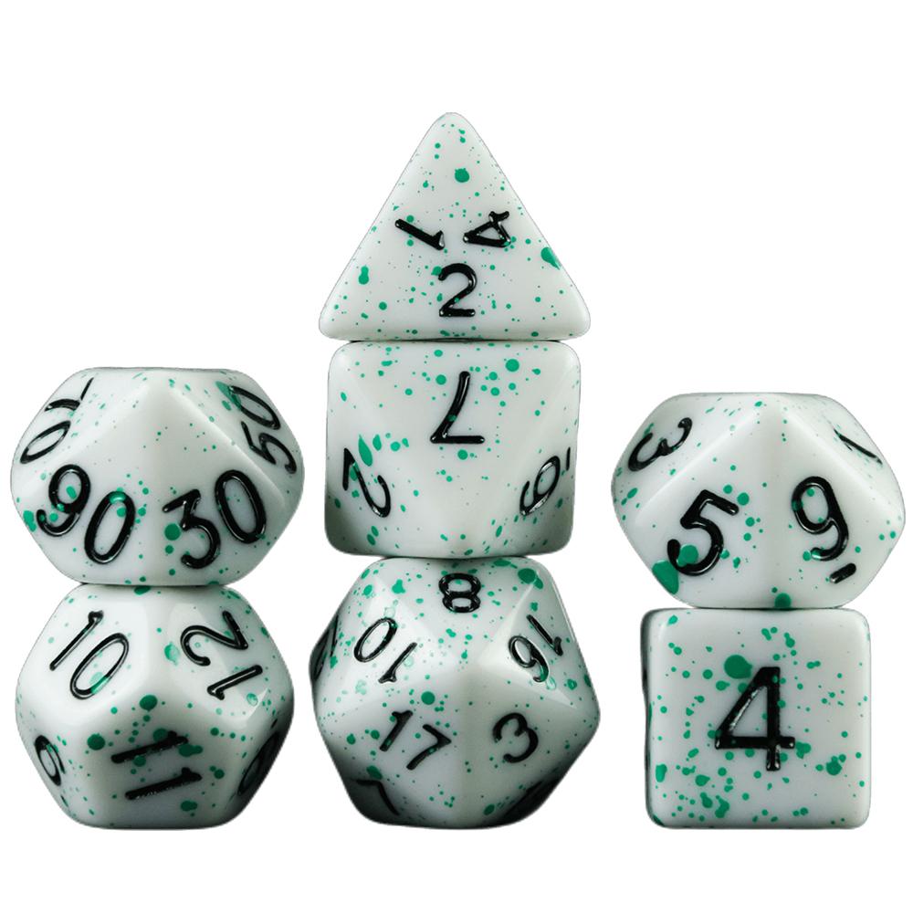 7pcs DND Dice D20 D12 D10 D8 D6 D4 for DND Table Board Game Running Group Acrylic Polyhedral Dice Set