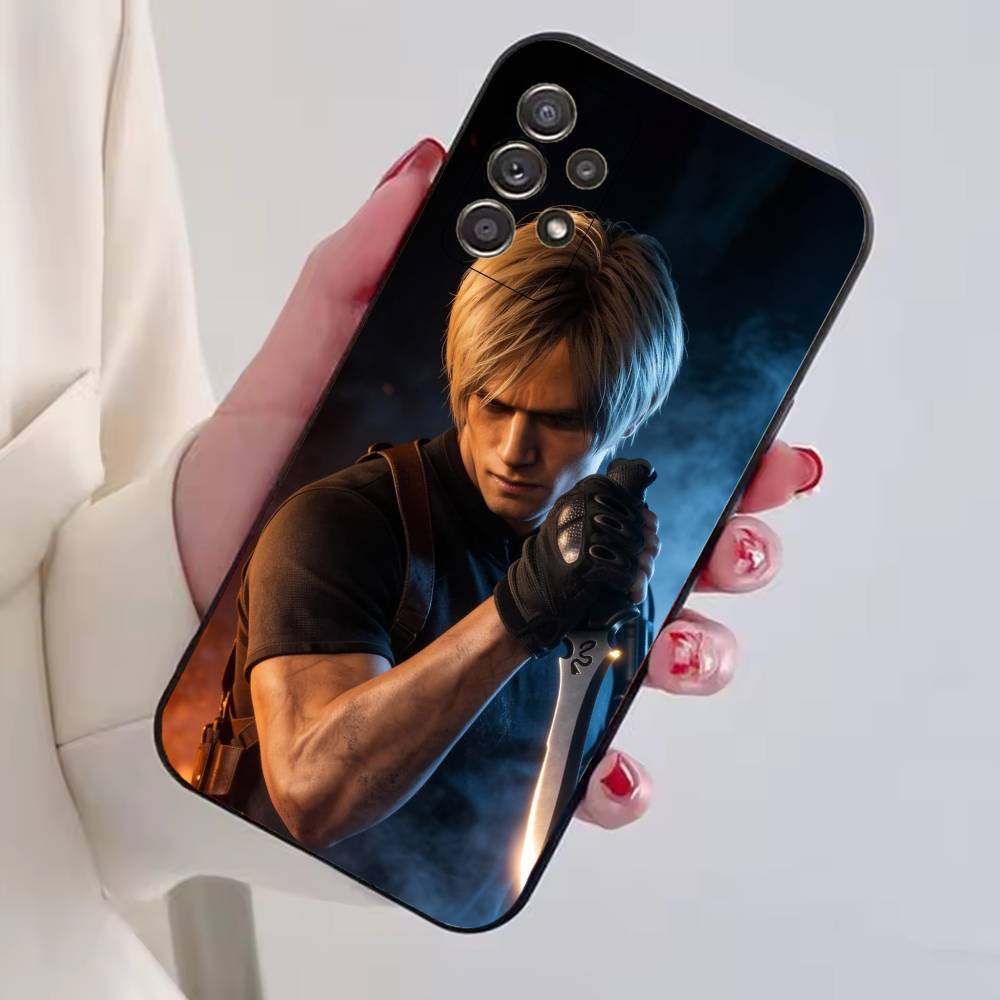 R-Residents Evil Leon Kennedy Phone Case For Samsung S25,S24,S21,S22,S23,S30,Ultra,S20,Plus,Fe,Soft Silicone Black Cover