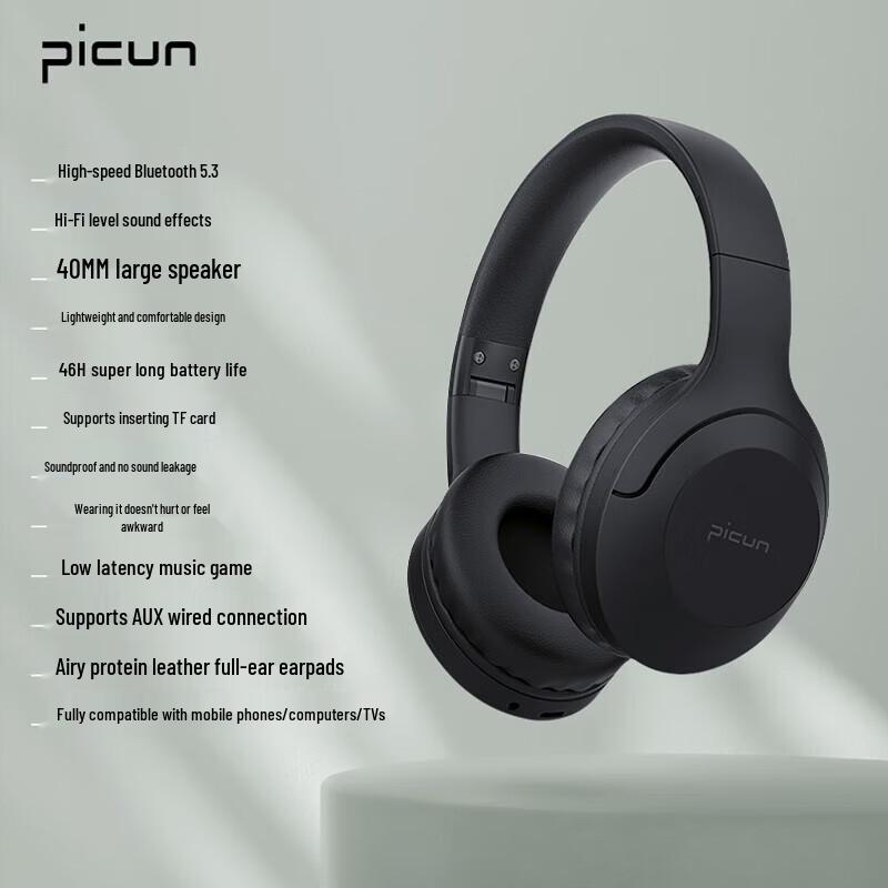 

Picun B-01S Foldable Wireless Bluetooth Headphones