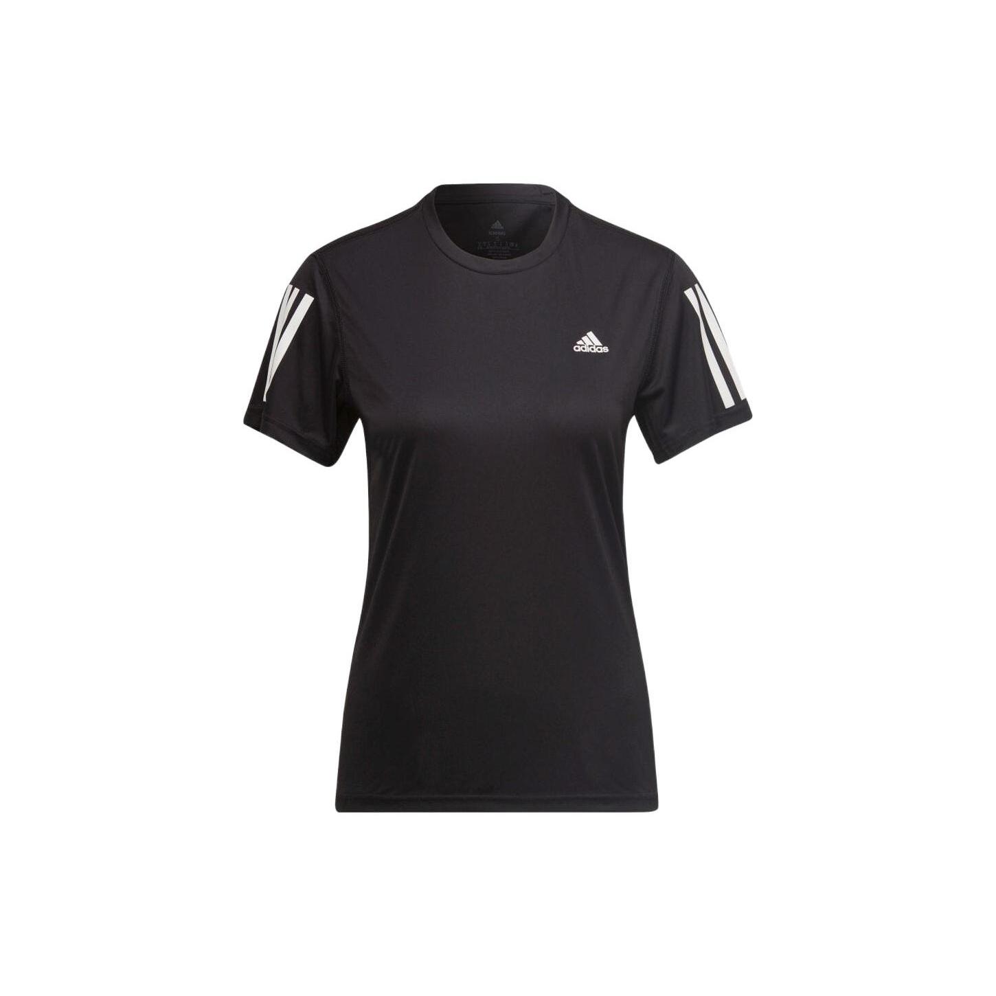 (WMNS) adidas Own The Run T-Shirt Asia Sizing Black Women s H59274 M