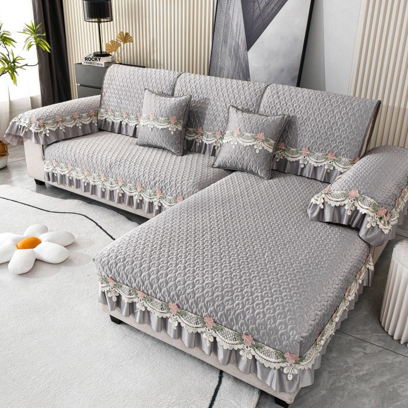 Plush Sofa Covers Four Seasons Sofa Towel Fabric Seat Cushion Backrest Towel Simple Modern Couch Cover Non-slip Sofa Bed Cover