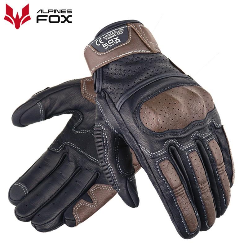 Real Leather Motorcycle Gloves Men Women Full Finger Touchscreen Windproof Riding Gear All Season