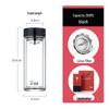 Heenoor Portable Double-Layer Glass Tea Infuser Bottle
