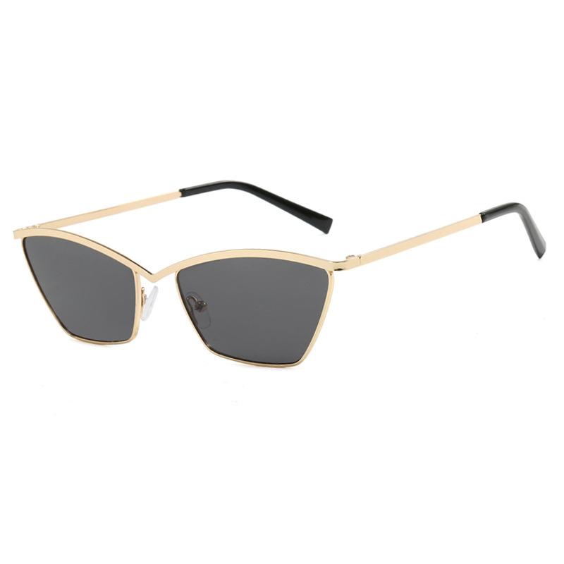 

2026 New Cat Eye Sunglasses Women Metal Frame Black Sunglasses Men Retro Designer Popular Glasses Outdoor Driving Sunglasses