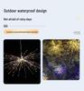 Solar-Powered Dandelion Firework LED Lights with Remote Control for Camping