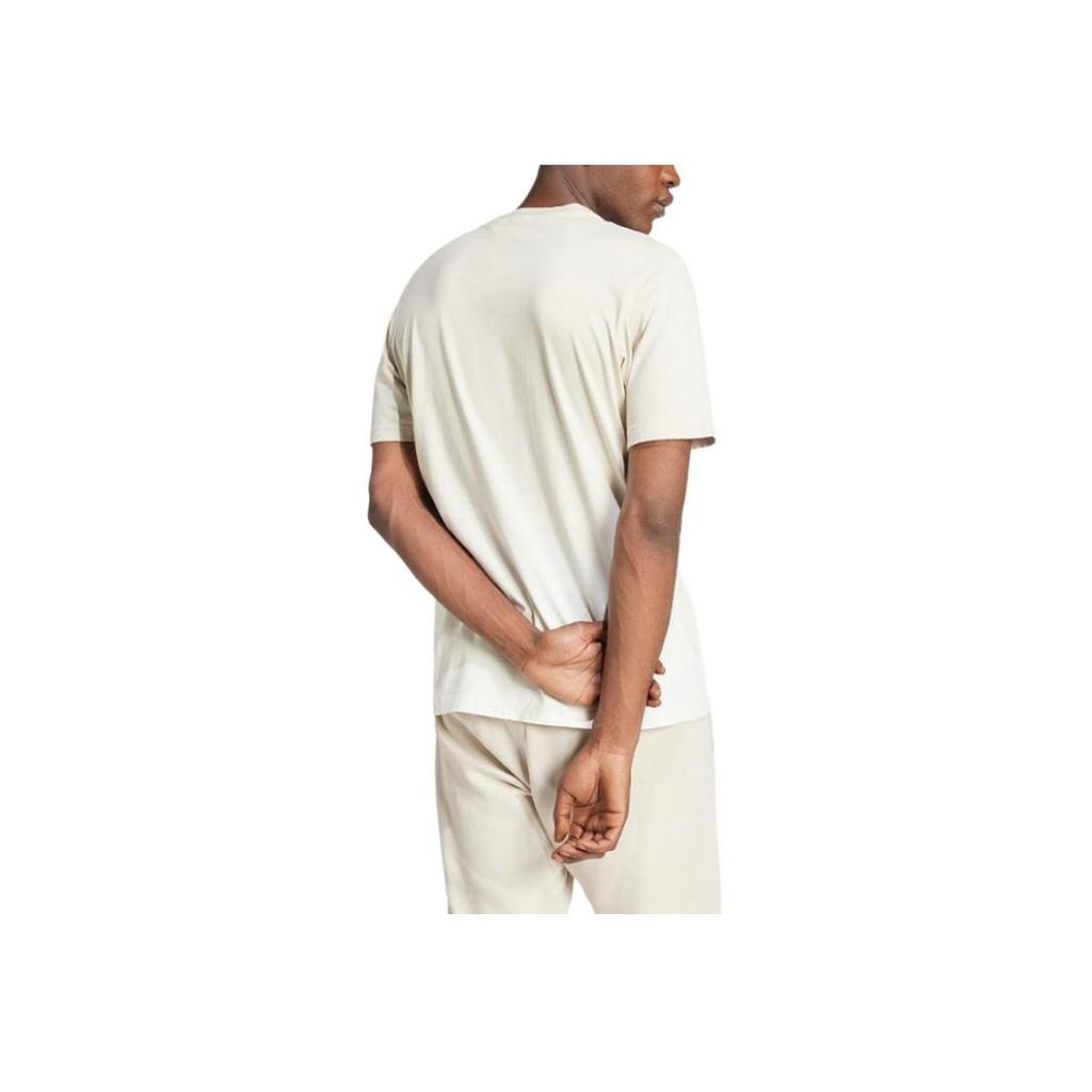 Adidas SS25 Casual Versatile Round Neck Short Sleeve Breathable T-Shirt Men Tops Off-White JJ3696