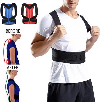 Posture Corrector Belt Lumbar Back Support Strap Shoulder Brace Neck Stretcher Trainer Hook And Loop Prevent Hunchback
