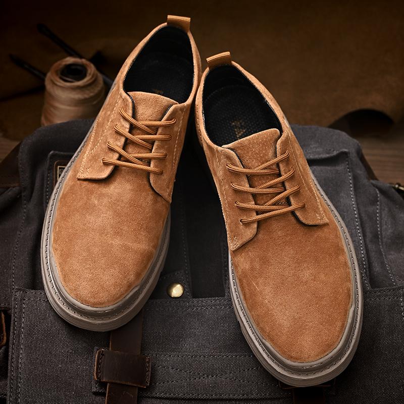 Fashion Golden Sapling Classics Men's Casual Shoes Genuine Leather Flats Leisure Work Shoe for Men Retro Tactical Footwear Male Loafers