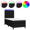 VidaXL Sommier à Lattes de Lit avec Matelas et LED, Lit Rembourré, Lit Simple, Lit Adulte de Chambre à Coucher Intérieur, 3135071