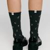DEPOUND Flower Pattern Socks - Charcoal