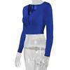 Women's Autumn Burst V-Neck Sexy Halter Tie Long Sleeve Top