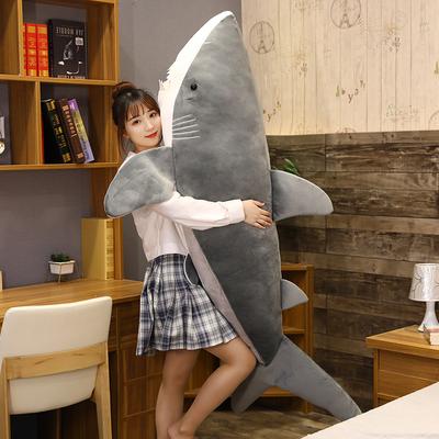 Große Größe weiche Simulation Hai Plüsch gefüllt schlafen süße Kissen Kissen Tier Puppe Geschenk für Kinder