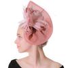 Europe And The United States New Feather Hairpin Bridal Hair Accessories Banquet Party Performance Hemp Hat Ball Headdress