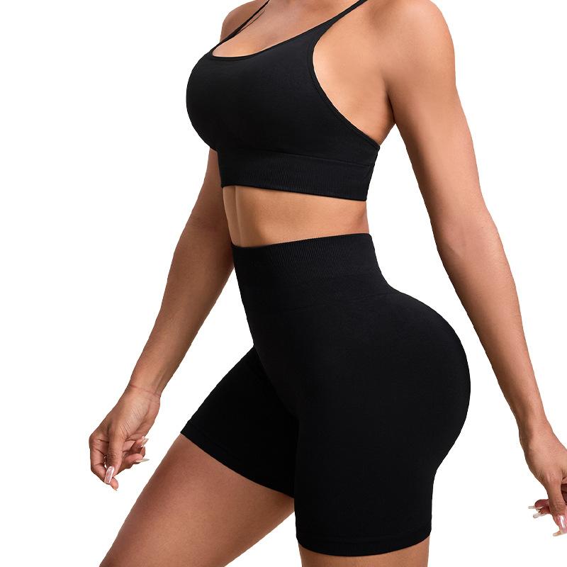 Shockproof Yoga Exercise Set Thin Elastic Tight Fitness Breathable Set For Women