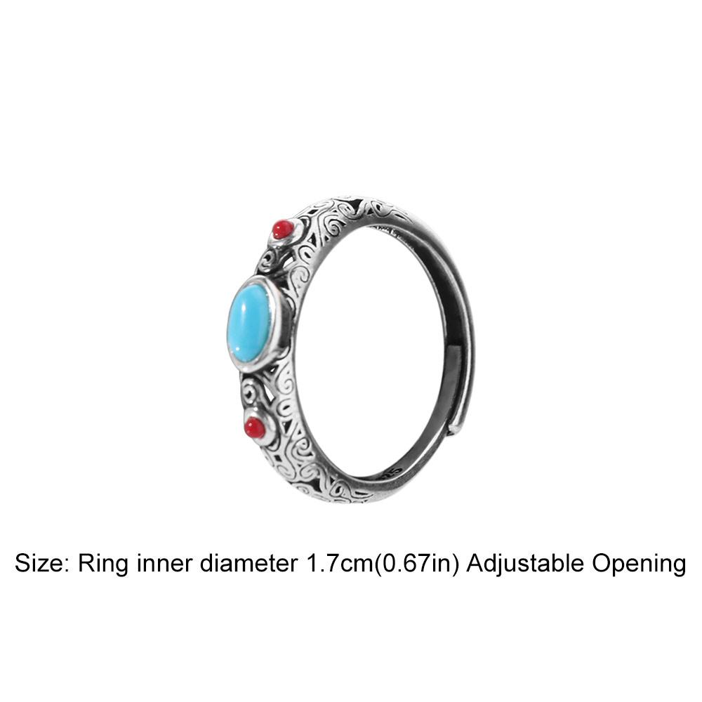 Adjustable Opening Auspicious Clouds Ring Hollow Pattern Irregular Opening Ring Popular Jewelry
