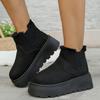 Foreign Trade Thick-soled Snow Boots for Women's Winter New Thickened and Velvet Fashion Warm One-pedal Short Boots Cotton Shoes for Women