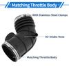 X Autohaux Engine Air Intake Hose with Clamps for BMW 525i E38 2001-2003 No.13541435625