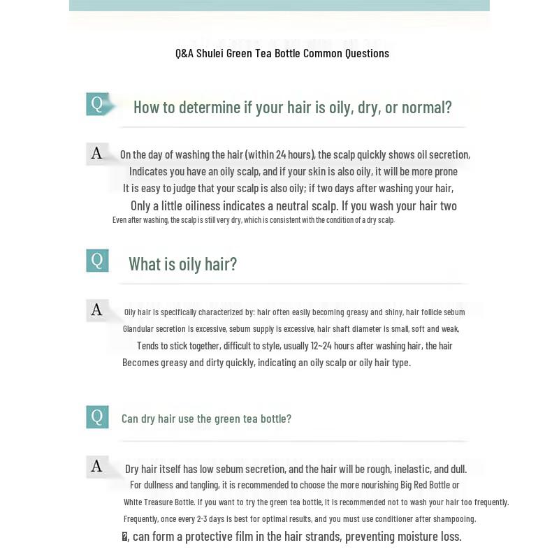 Suley Green Tea Seed Oil Control Anti-Dandruff Shampoo