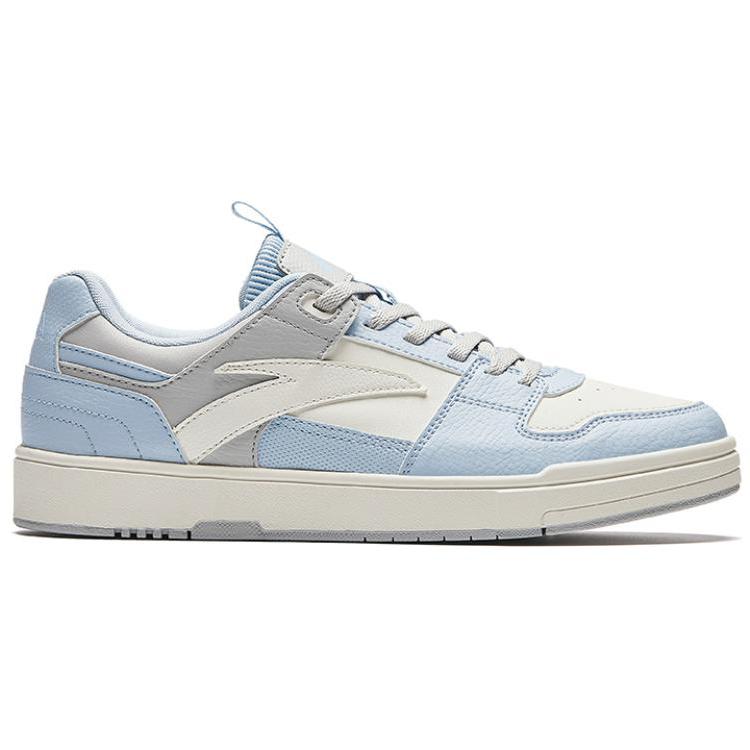 Anta Street Casual Slip Resistant Shock Absorbing Durable Low Top Sneakers Women sneakers White Blue Gray 922448019-2