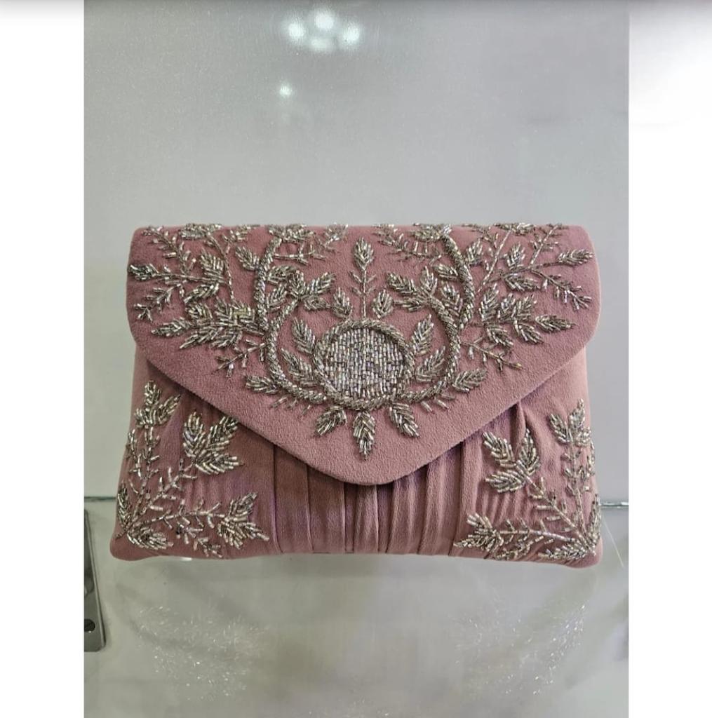 Designer Partywear Women Clutch Sling Bag Wedding Clutch Evening Bag Luxury Bridal Accessory Affordable Gift for Her Birthday Gift for Wife