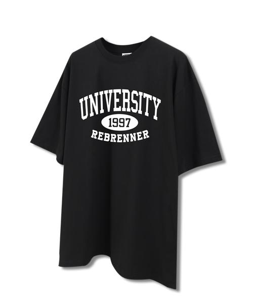 REBRENNER University Oversized Cool Cotton Short Sleeve T-Shirt Black