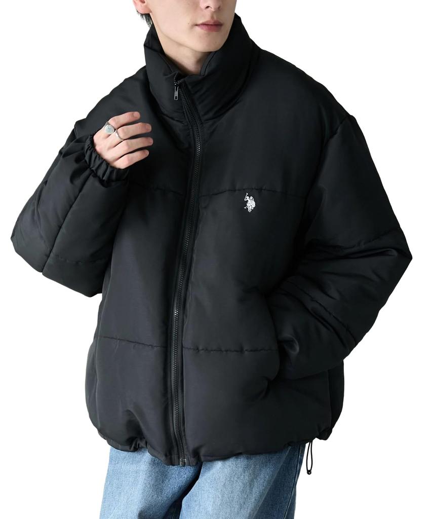 WEGO POLO Padded Padded Perfect for Outdoor and Mountain Perfect for Fall and Gift Size Black Men's U.S. ASSN. Jacket, Web-Exclusive, Custom-Made,
