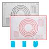 Silicone Baking Mat With Scale Rolling Dough Pad Kneading Dough Mat Non Stick Pastry Oven Liner Bakeware