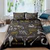 Exotic Bull Skull Duvet Cover Twin Queen Size Western Bedding Set Bohemia Flowers Quilt Cover Microfiber Feather Comforter Cover