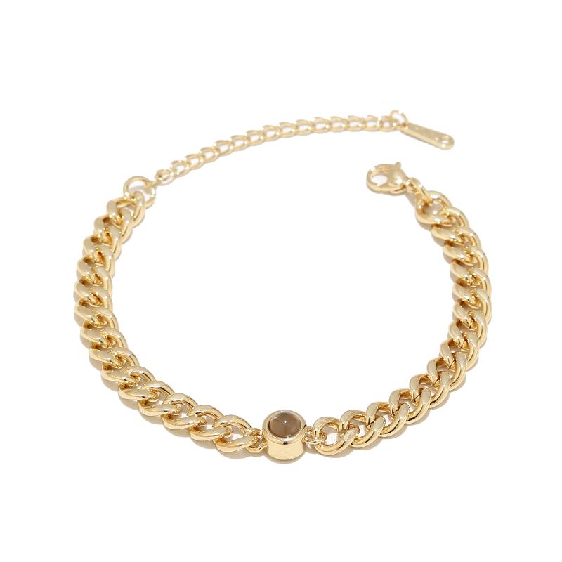 Projekční náramek Personalizované ručně vyráběné náramky pro pár Rodinný přítel Vánoční dárky k Valentýnu