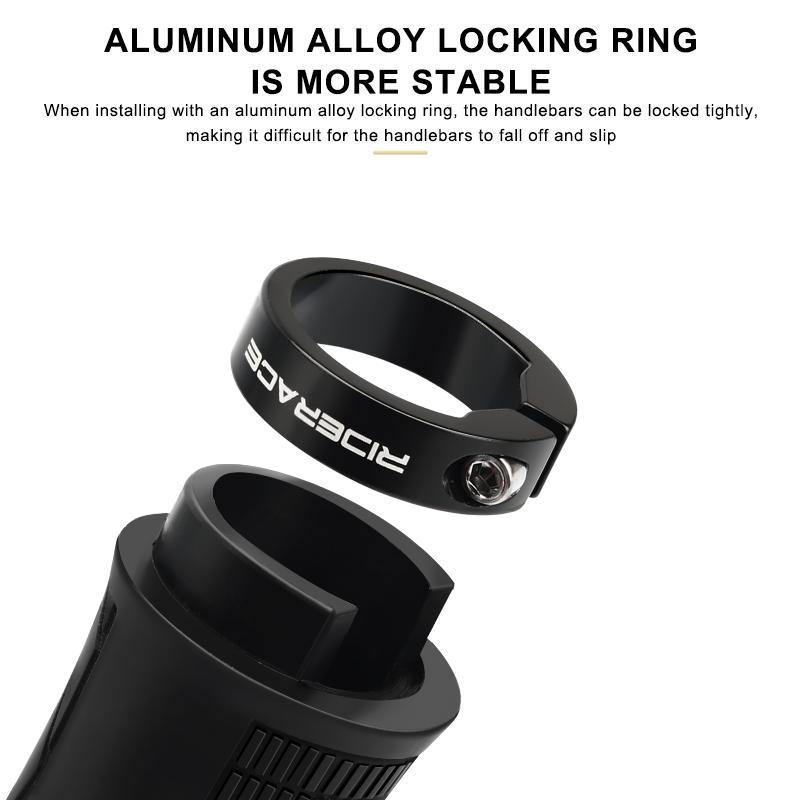 1Pair Mountain Bike Grips Tpr Rubber Soft Comfortable Ergonomic Bicycle Grips Lockable Anti-Skid Shockproof Cycling Accessories