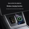 Tesla Model YL 6-Seat Wireless Charging Silicone Pad: Non-slip and Dustproof Car Accessory.