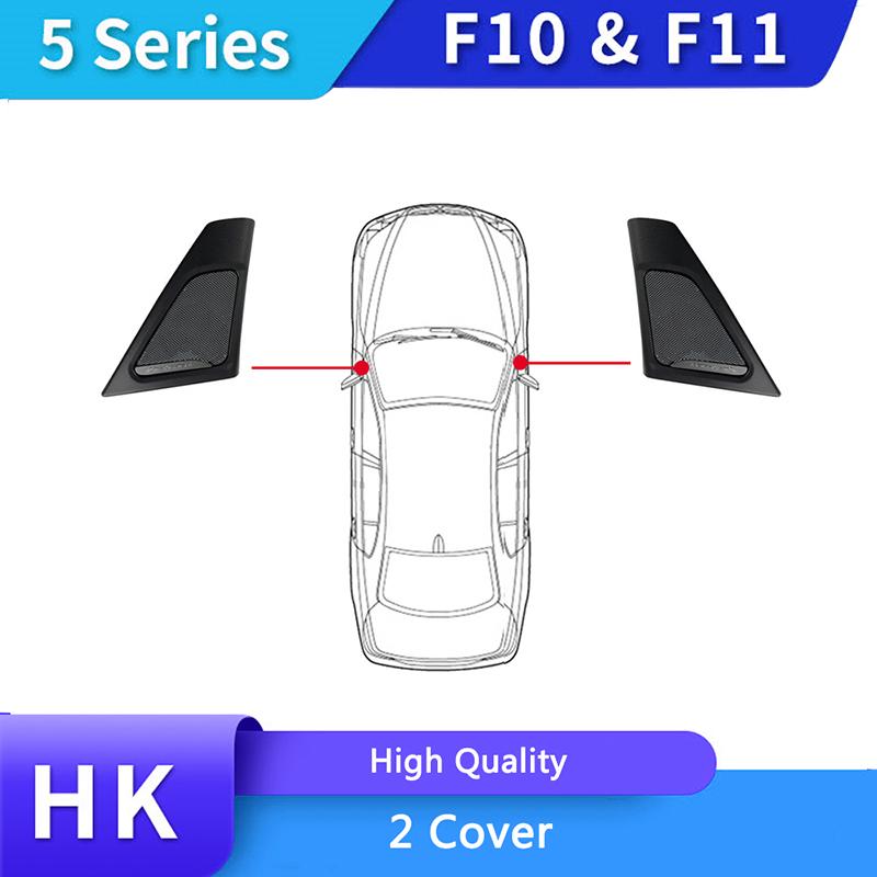 2/4PCS Car Audio Speakers Kit Upgrade For BMW F10 F11 5 Series 2011-2017 High Quality Loudspeaker Music Sound Tweeter Cover 2 Front Door Cover
