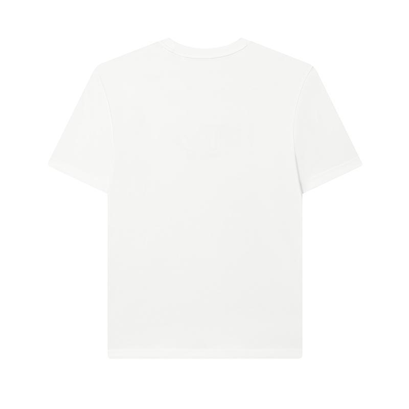 Fila Simple Versatile Breathable T-Shirt Men Tops Cloud-Mushroom-White F11M439110FWT